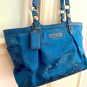 Coach Purse. Blue Shoulder Bag